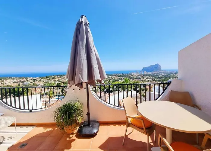 Διαμέρισμα Flamingo - Imperial Park - Sea View, 6 Pools, Terrace Κάλπε